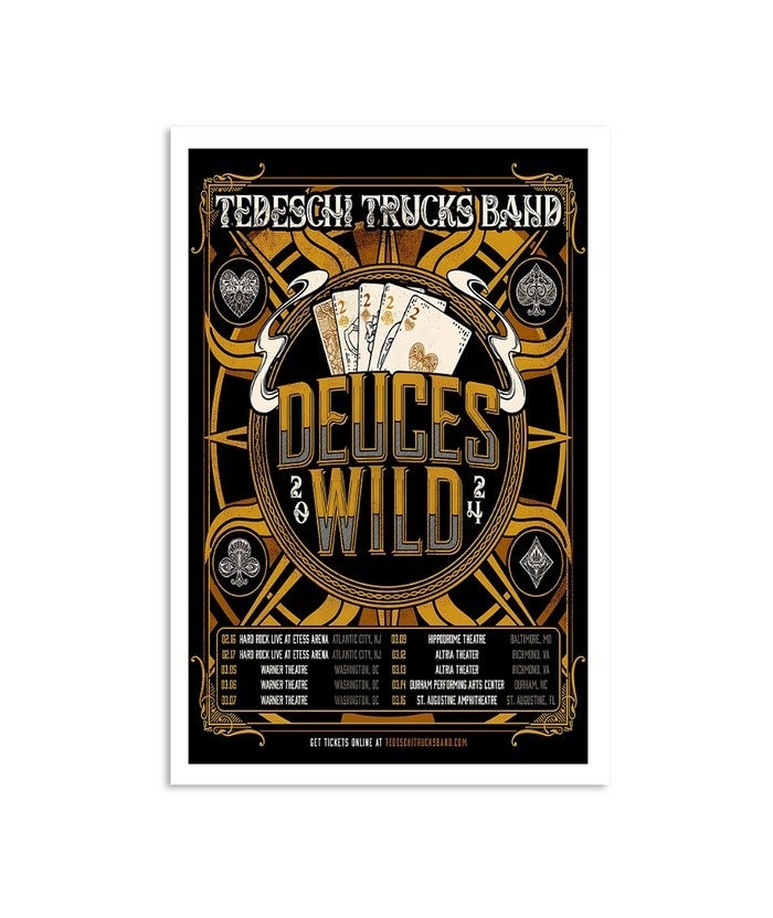 Tedeschi Trucks Band Tour 2025 Poster Etsy
