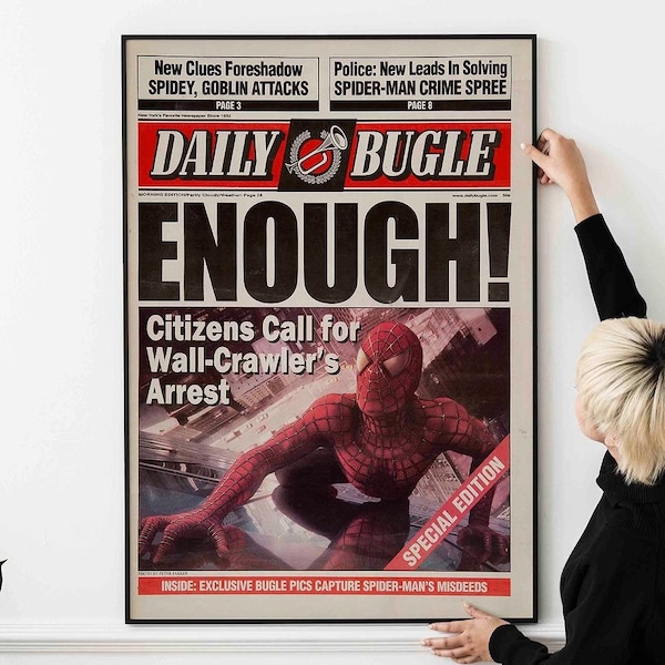 Daily Bugle Spider-Man 1 Poster