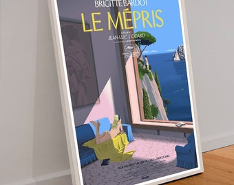 Official poster for the 60th anniversary of Jean-Luc Godard's LE MÉPRIS