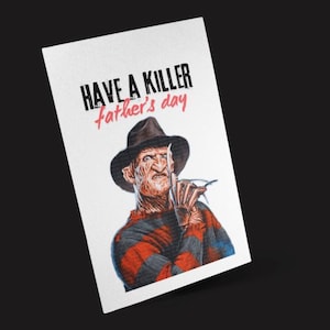 Heb een geweldige Vaderdag-wenskaart | Moederdagwenskaart | Horror en Vaderdag | Horrorvader