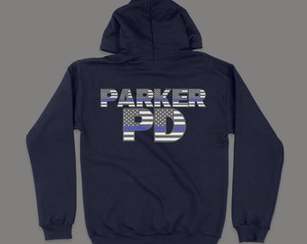 Custom Agency Sweatshirt or Hoodie | Law Enforcement Apparel | Police Sweatshirt | Back the Blue Wear | Police Unisex Hoodie