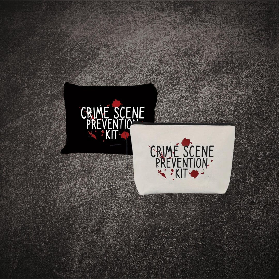 Mini Crime Scene Prevention Kit Bag | Pencil Bag | Evidence Makeup Bag ...