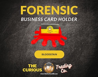 Bloodstain Business Card Holders | CSI Business Carad Holders | Crime Scene Office Supplies | Business Card Holders