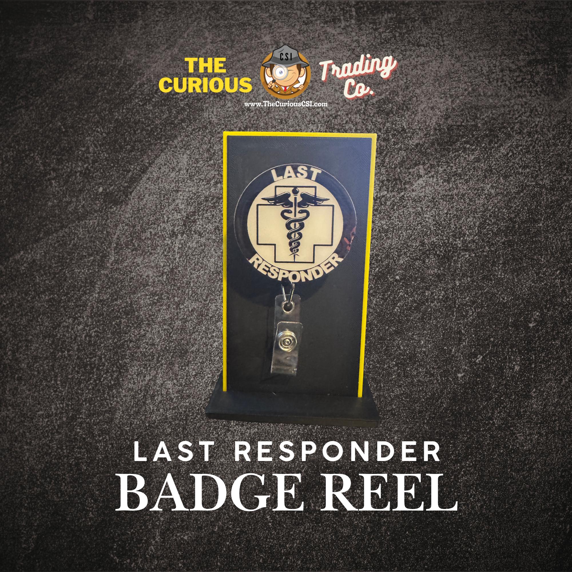 Topgun Badge Reel Last Responder Badge Reel Badge Reels For Coroners Themed Badge Clips  ID Clips For Death Investigators