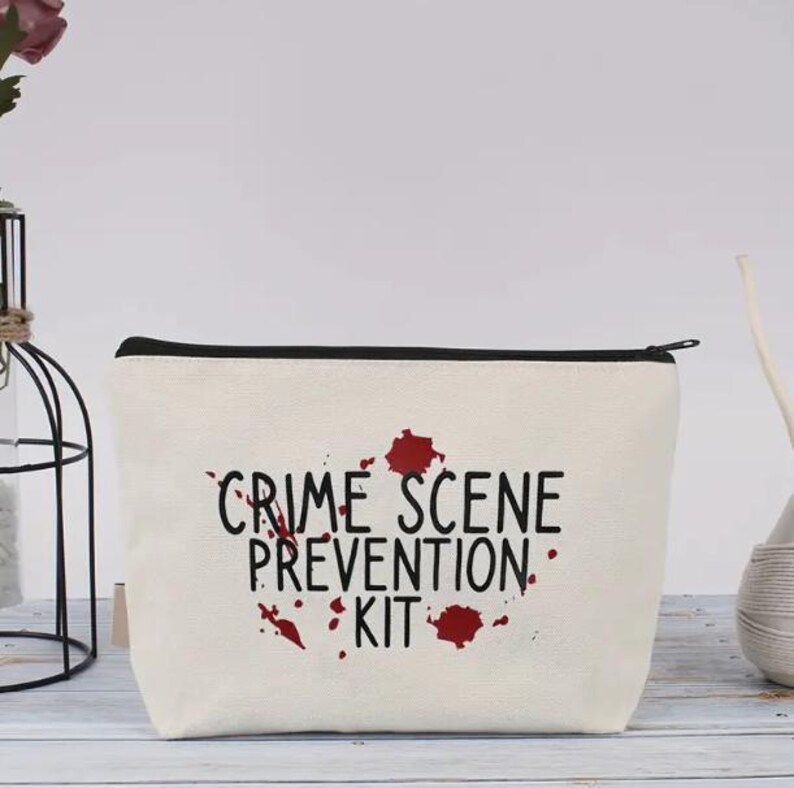 Mini Crime Scene Prevention Kit Bag | Pencil Bag | Evidence Makeup Bag ...