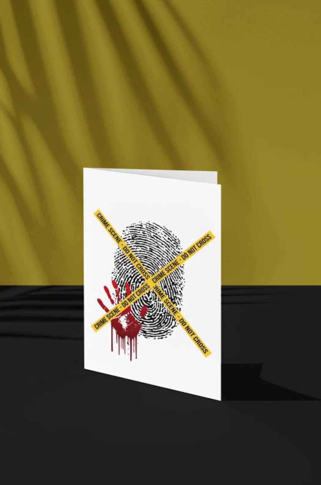 Crime Scene General Greeting Card | Crime Scene Greeting Card ...