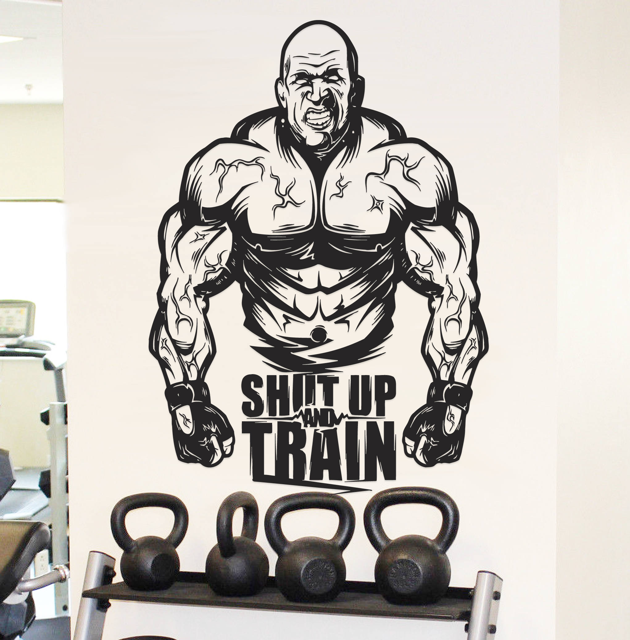 Gym Motivation Wall Decal Halterophilie Formation Etsy