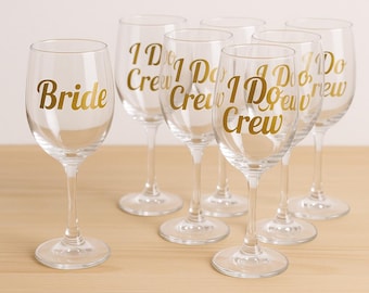 Bride I Do Tribe Decals, Bachelorette Party Glass Stickers, Bridal Shower Vinyl a101