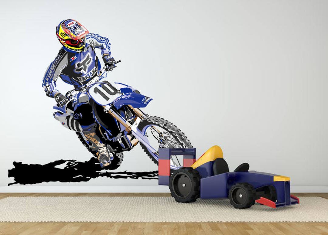 Dirt Bike Gifts Decal Dirt Bike Wall Sticker motocross Wall Decals