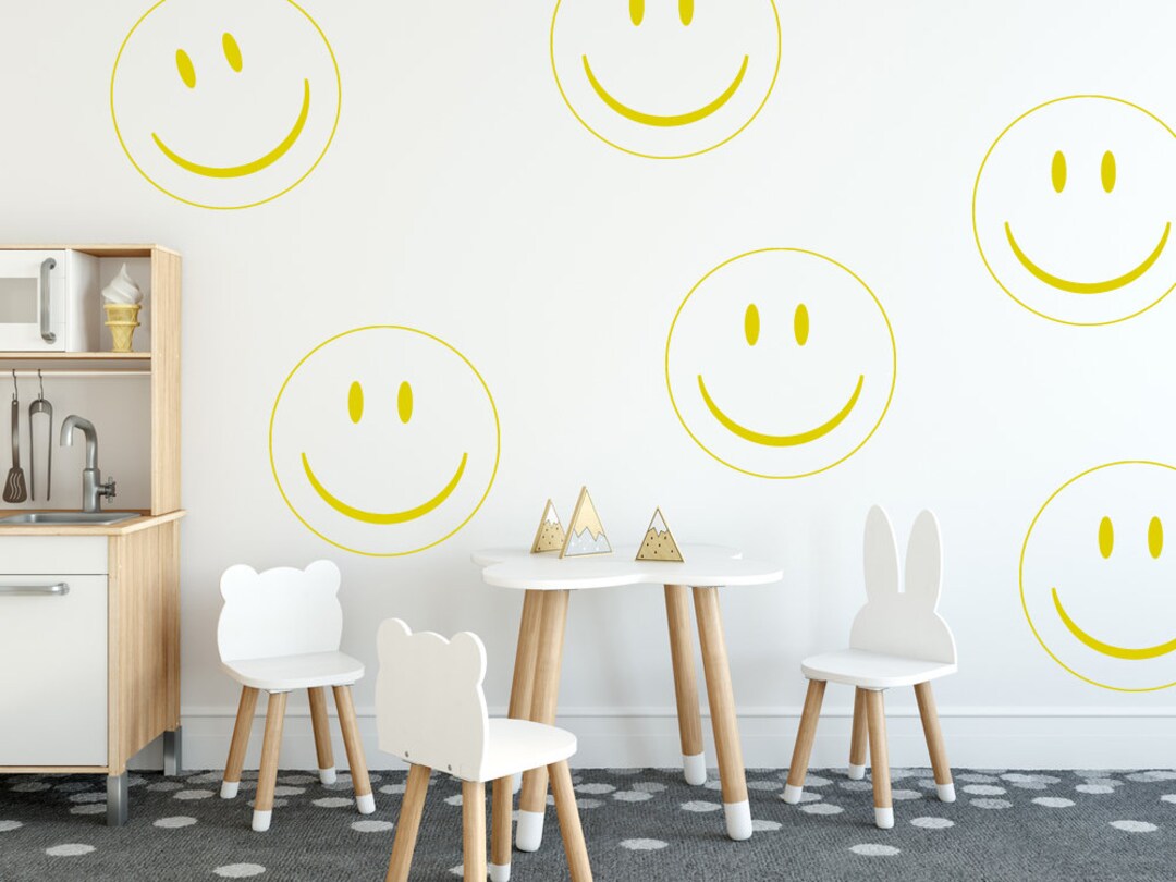 Smiley Wandtattoo DIY Room Decor, 6 tlg - .de