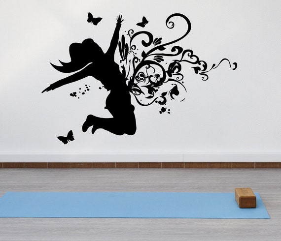 Hip Hop Danseuse Stickers Muraux Stickers Silhouette De Jeune Etsy