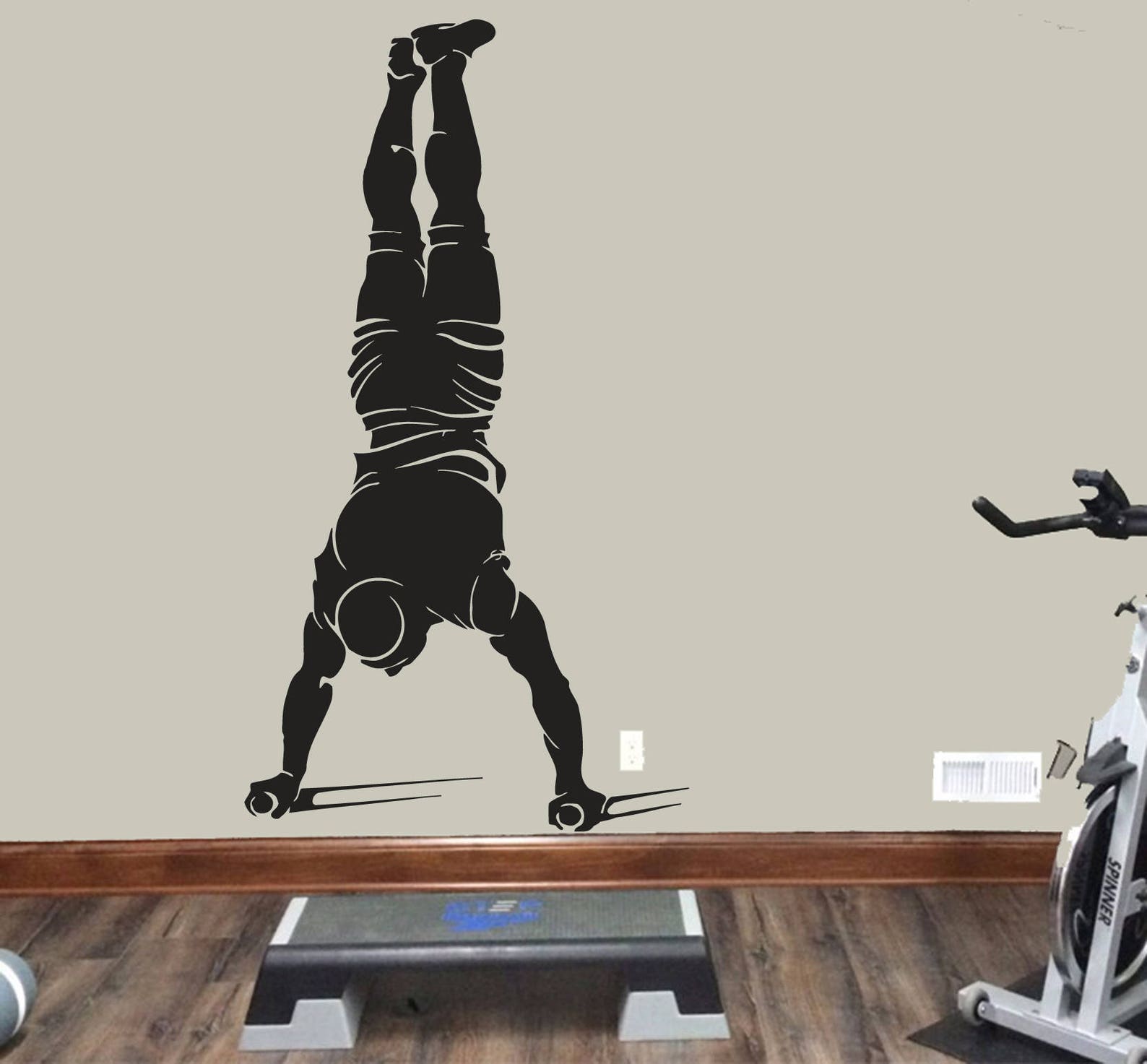 Street Workout Wall Decals Muscle Man Workout Wall Sticker Etsy