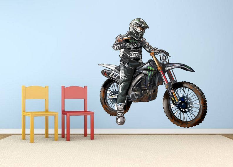 Buy Dirt Bike Gifts Decal Dirt Bike Wall Sticker Motocross Online in
