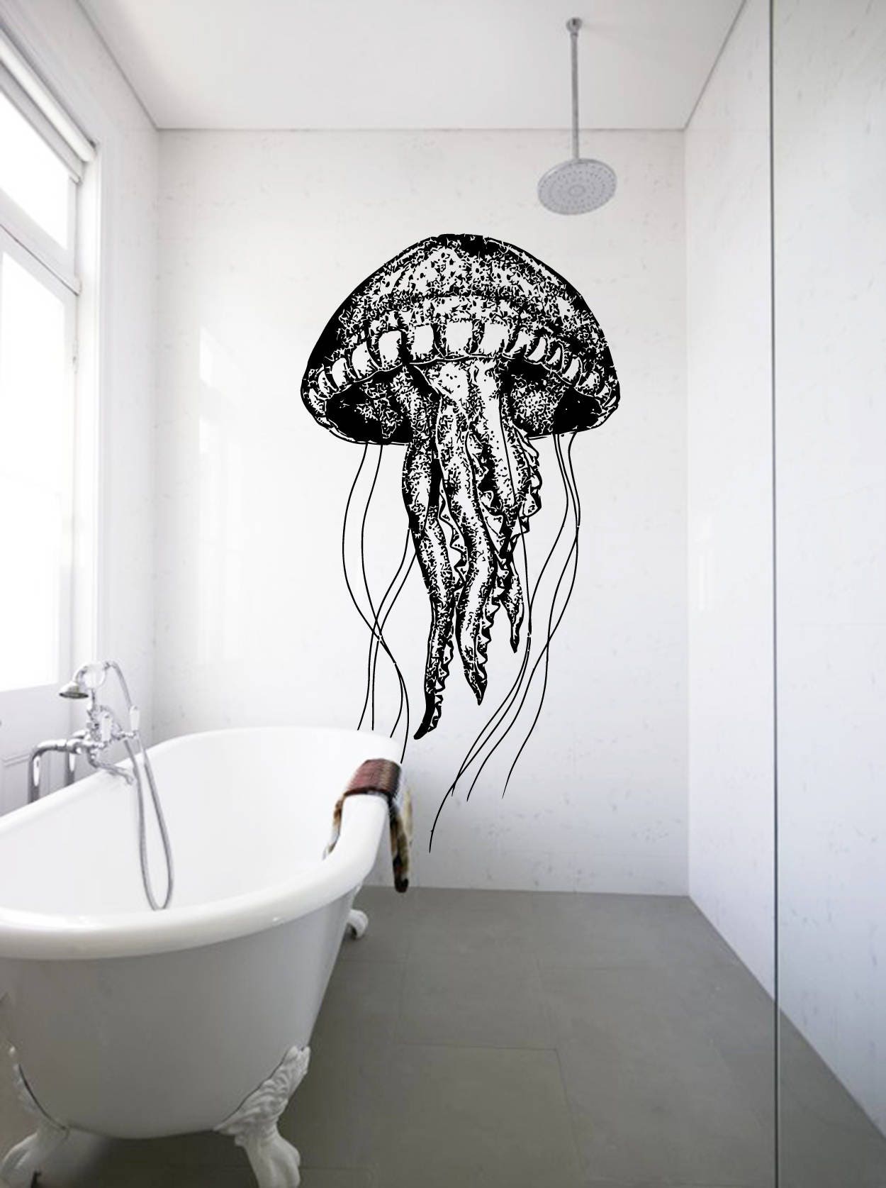 Jellyfish Wall Decal Jellyfish Wall Sticker Jellyfish Etsy