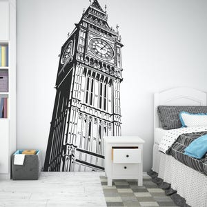 Big Ben London Vinyl Wall Decal -  Stickers Home Decor Art, Large Sizes se251