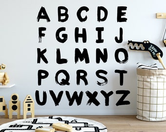 Alphabet Wall Decal: Educational Classroom Nursery Decor