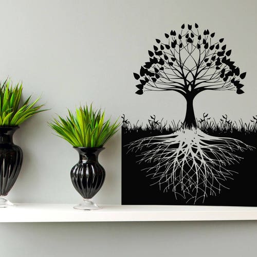 Tree of Life Wall Decal Tree Roots Branch Wall Art 1194b Etsy
