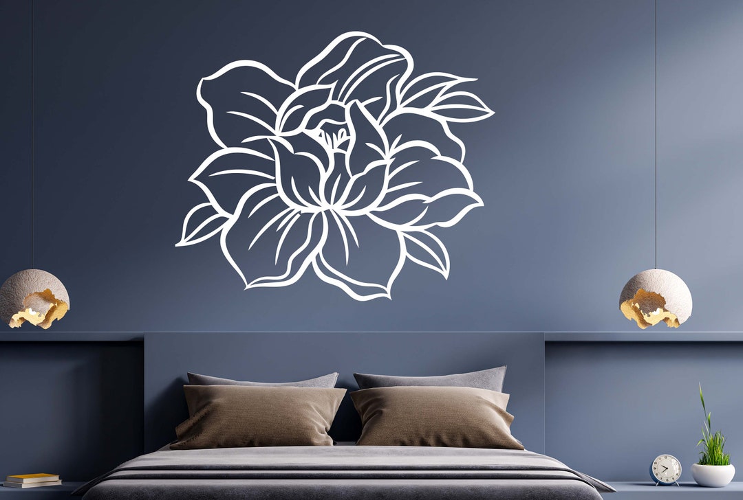 Peonies Wall Decal - Peony Flower Wall Decal - Flowers Vinyl Print ...