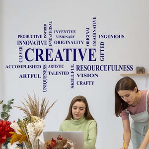 Creative Synonym Words Wall Decal: Office Decor n072 image 1