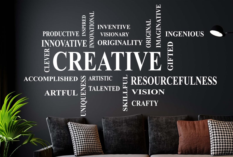 Creative Synonym Words Wall Decal: Office Decor n072 image 2