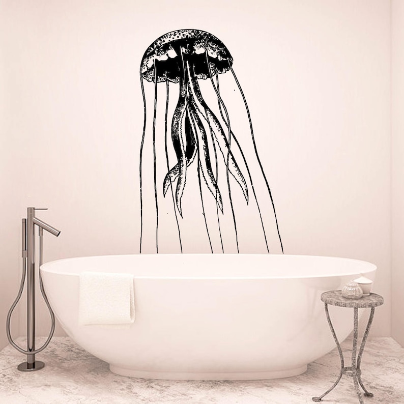 Jellyfish Wall Decal Jellyfish Wall Sticker Jellyfish Etsy
