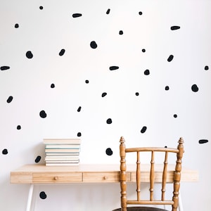Polka Dot Wall Decals: Modern Pebble-Style Nursery Decor n115