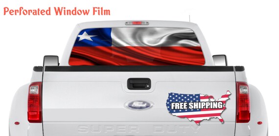 American Flag Grunge Americana Rear Window Graphic Decal Truck SUV Perf