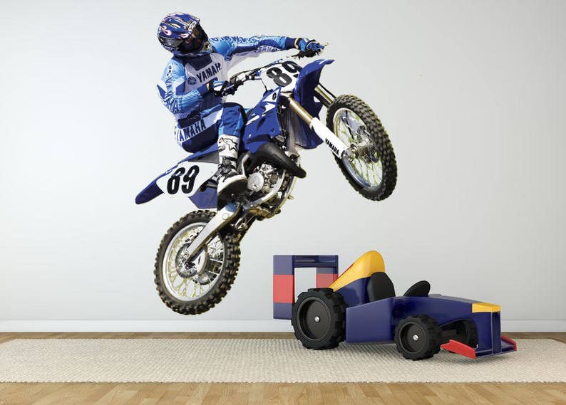 Dirt Bike Gifts Decal Dirt Bike Wall Sticker Motocross Etsy