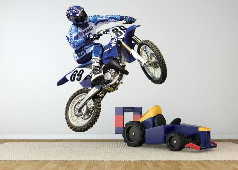 Dirt Bike Wall Decal Dirt Bike Wall Sticker Motocross Wall Etsy