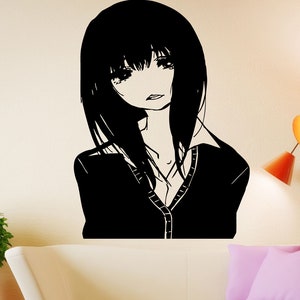 Anime Mode Wall Decal Sticker Fille Anime Manga Vinyle Etsy