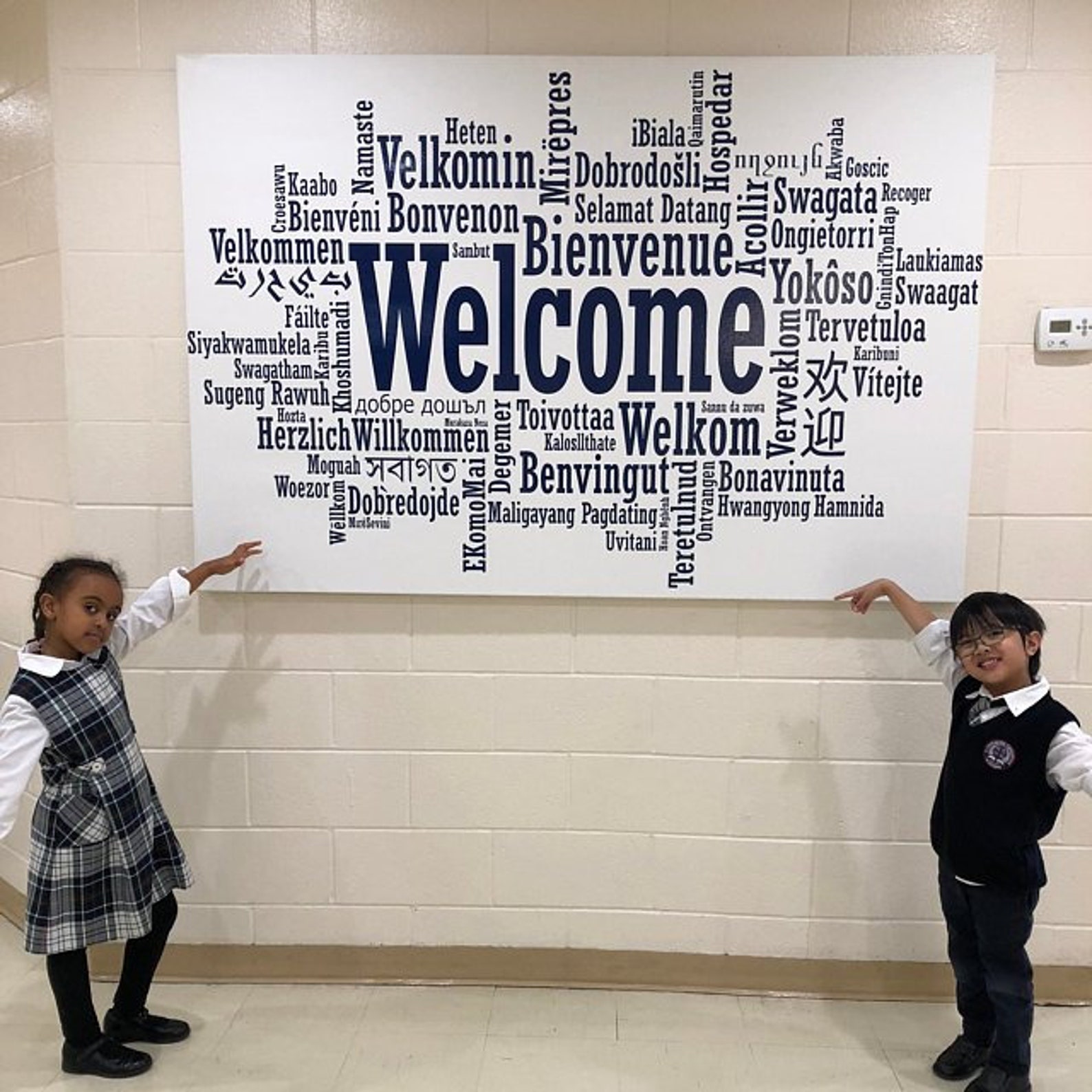 Welcome Language Sign Welcome Wall Decal Welcome Sticker - Etsy