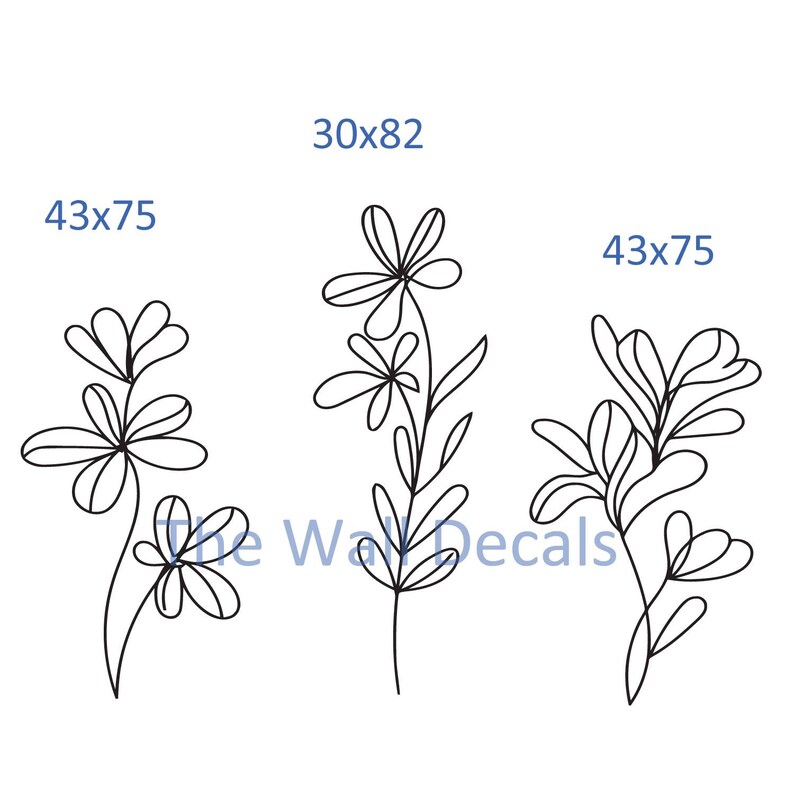 Minimalistische Linie Zeichnung Wandtattoo: Kinderzimmer Dekoration n074 Bild 5