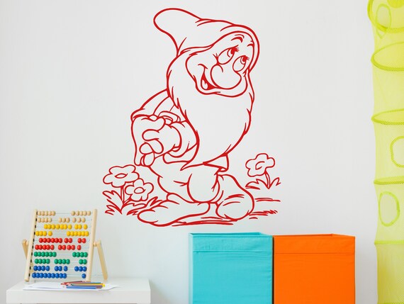 Gnome Room Decor Nursery Decal Preschool Wall Decal Etsy