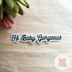 Hi Baby Gorgeous decal, Lisa Barlow decal, Lisa Barlow sticker, RHOSLC sticker, rhoslc decal, Bravo, Receipts,Proof, Timeline,screenshots