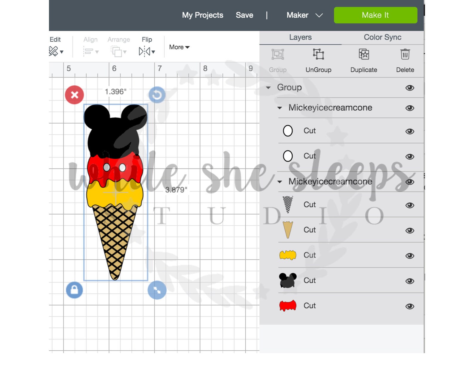 Mickey Mouse Ice cream SVG DIGITAL FILE Etsy