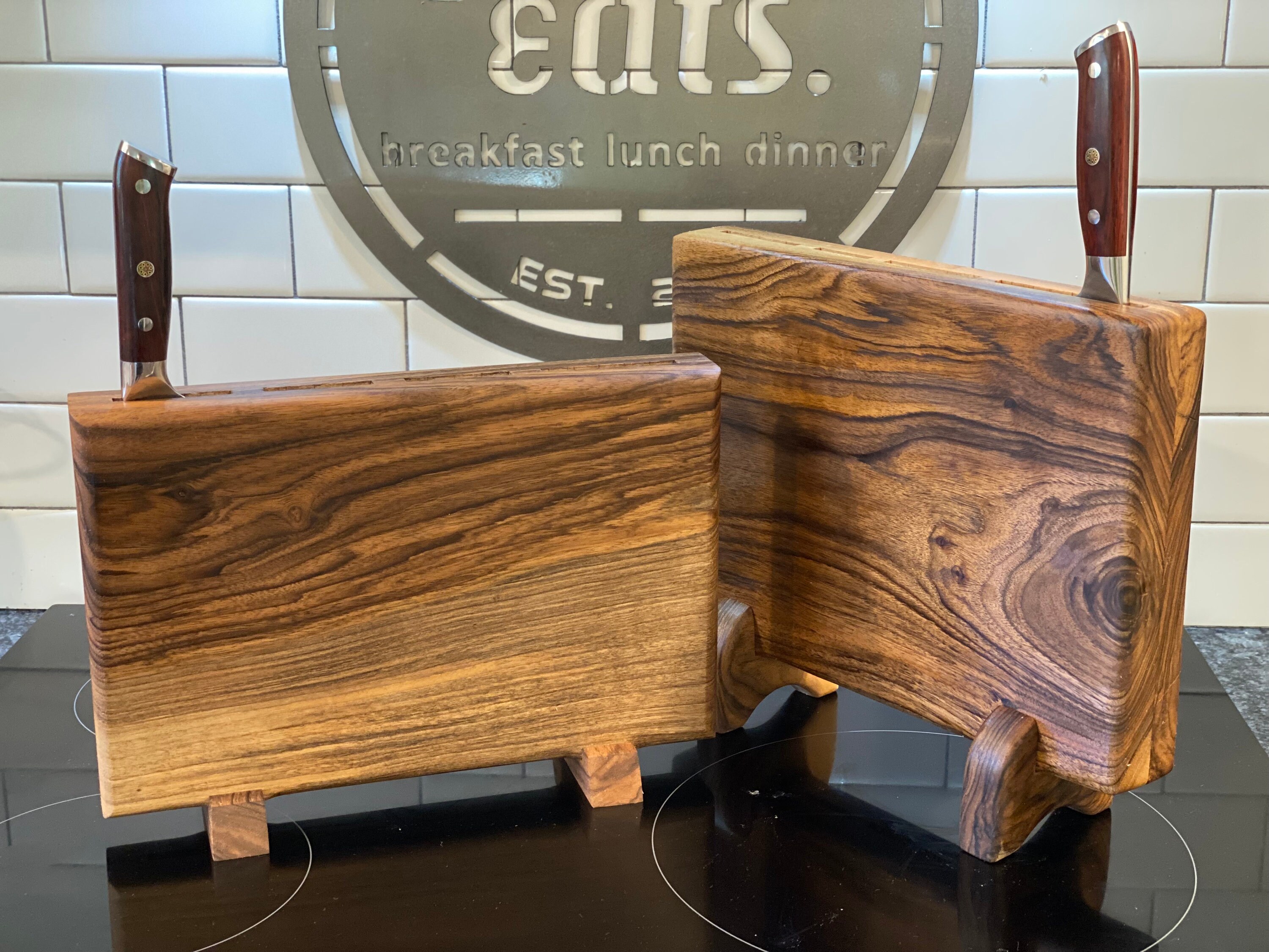 Handcrafted English Walnut Knife Block Etsy