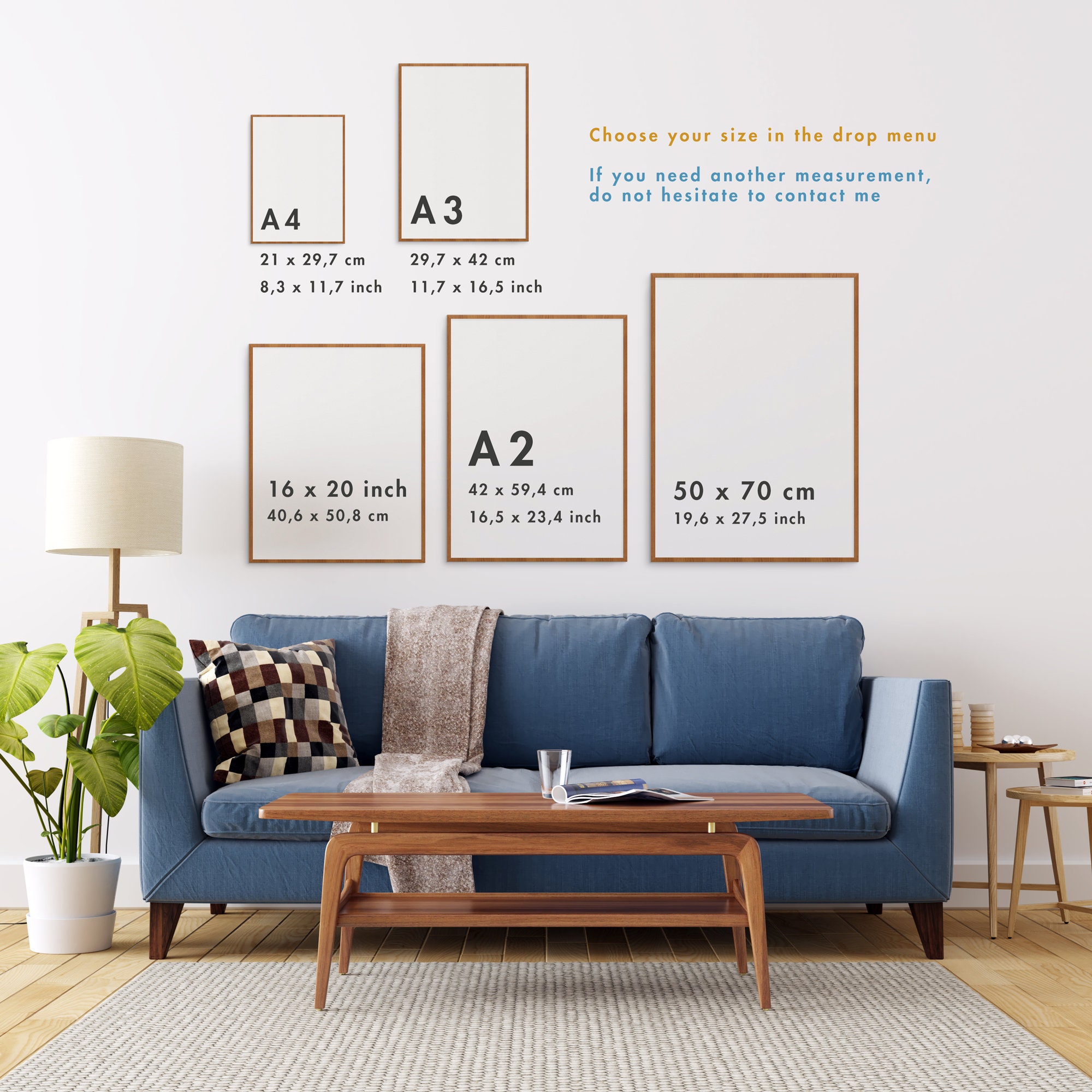 Mid-century Modern Flower Print Set: Nordic Home Decor - Etsy