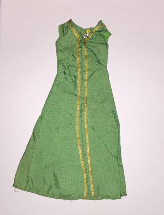 barbie doll green dress