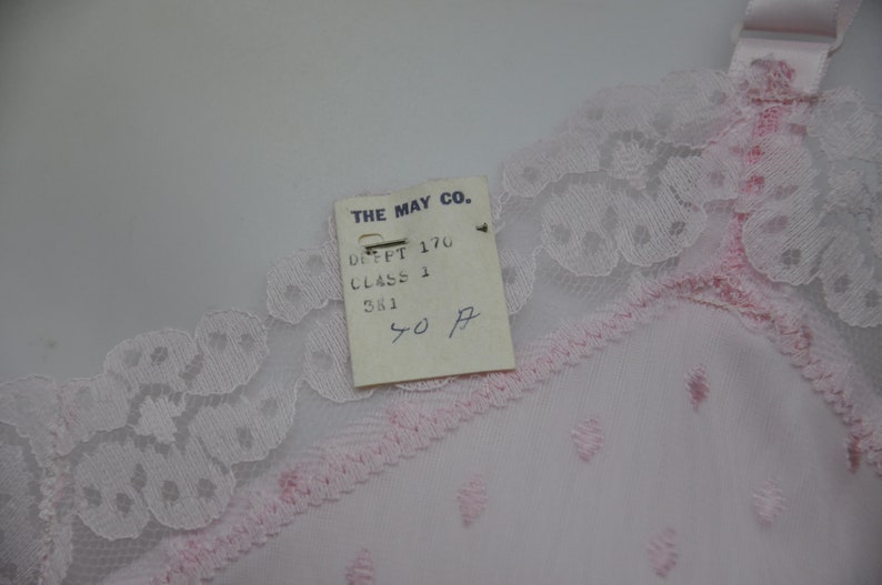 Vintage Pale Pink Full Slip Nightgown With Adjustable Straps Vintage Deadstock Never Worn With Tags Purchased From The May Co.