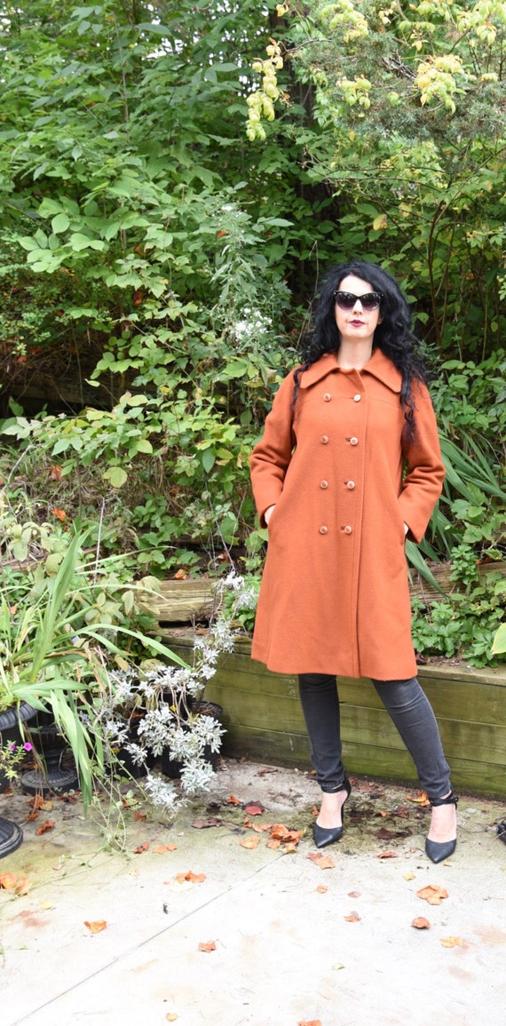 Vintage 1960s Coat Mod Mad Men Pinup