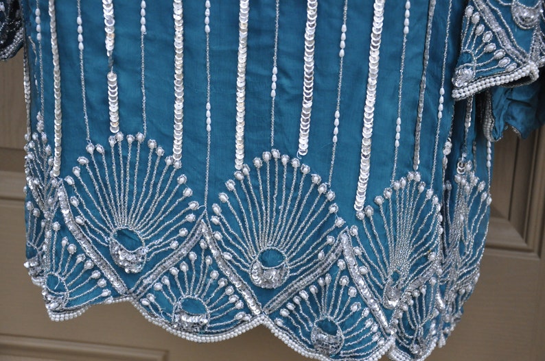 Vintage Sequin /& Beaded Top By Royal Feelings Deadstock NWT Size Medium