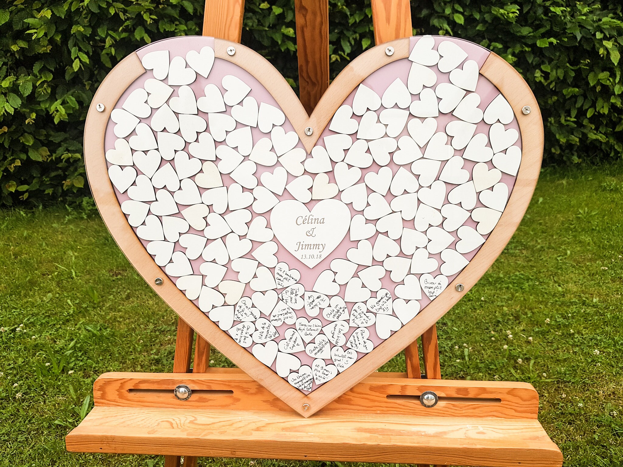 Wedding Heart Drop Box Guest Book Wooden in Heart Shape Wood Etsy