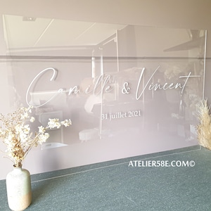 Aangepast transparant plexiglas trouwbord plexiglas plexiglas welkomstpaneel welkom op onze bruiloft
