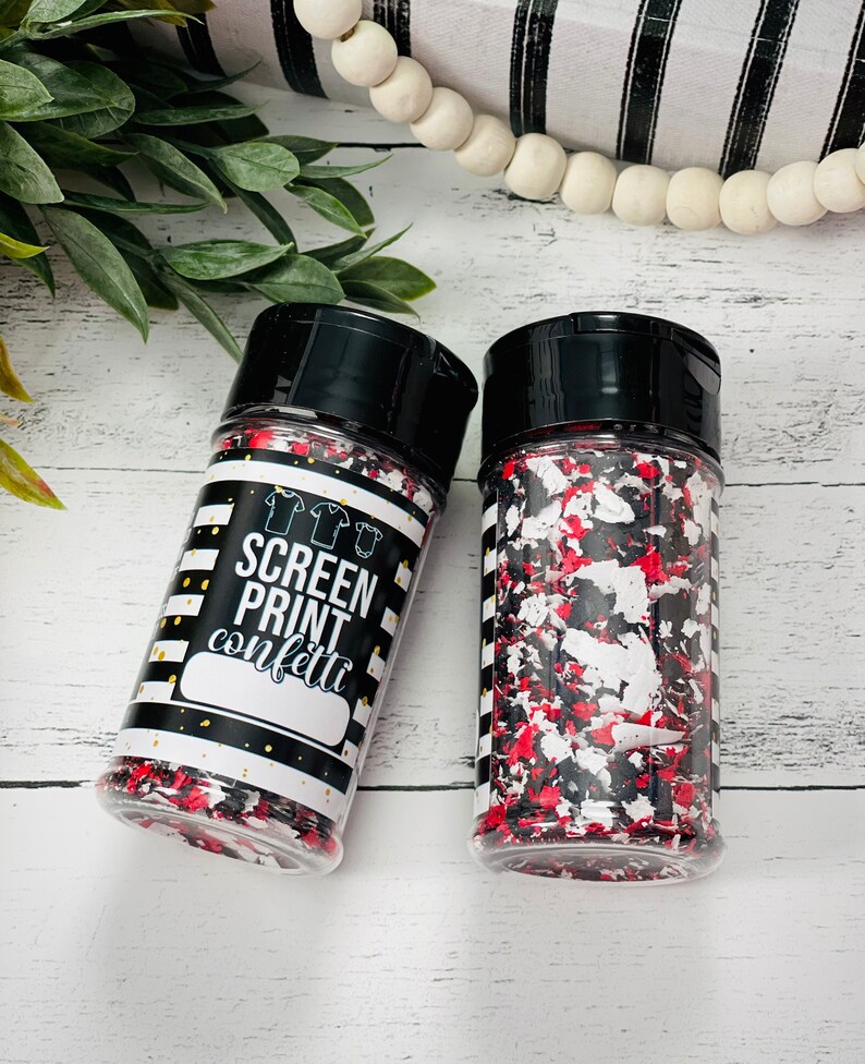 screen print confetti shirt