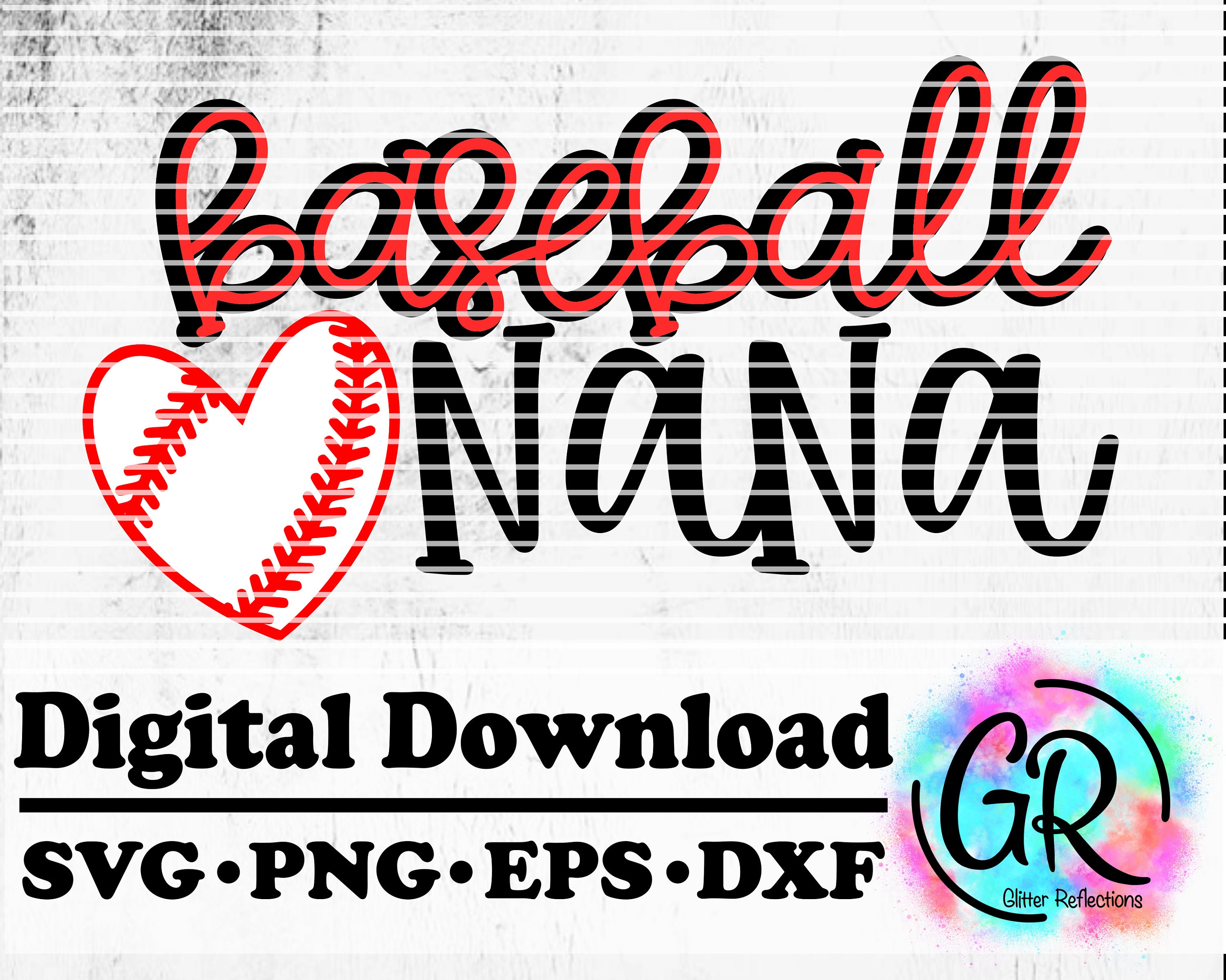 Download Baseball Nana Svg Baseball Svg Svg Png Dxf Digital Etsy