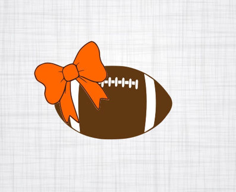 Download Football SVG Football With Bow SVG Cricut Cut File Vector | Etsy