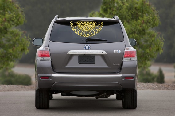 ON SALE Big Car Decal Sunflower 