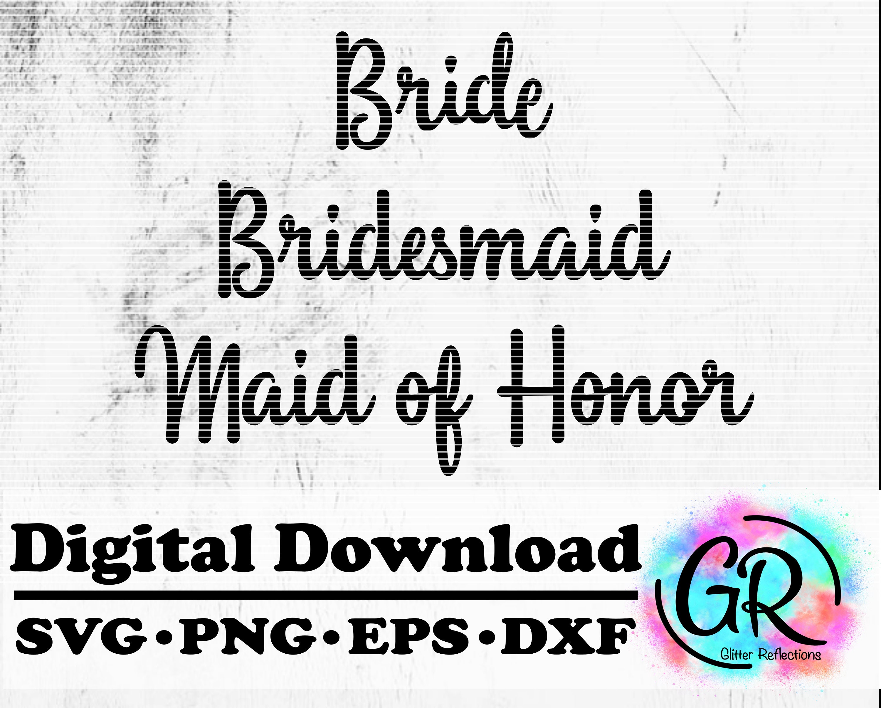 Download Wedding Svg Wedding Words Bride Svg Bridesmaid Svg Svg Etsy