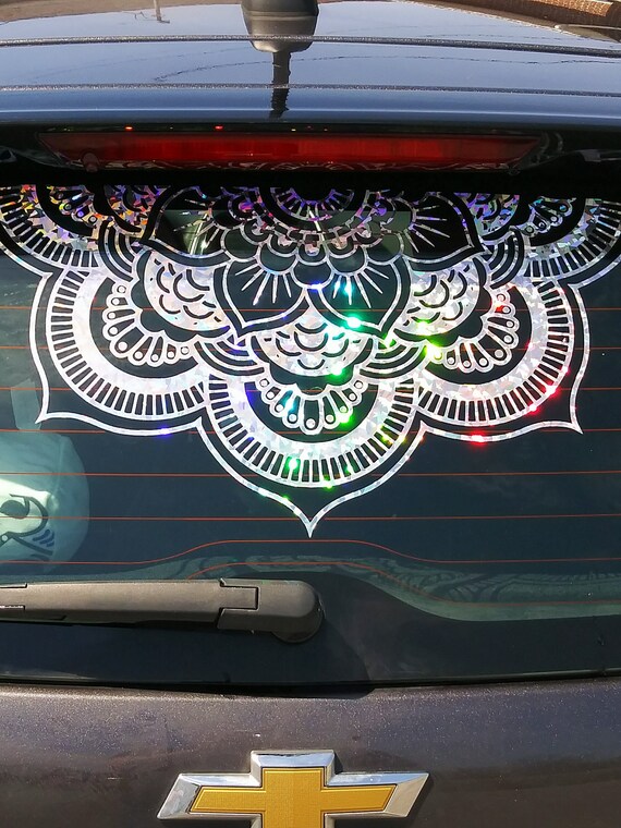 Download On Sale Holographic Mandala Car Decal Girly Car Decal Etsy