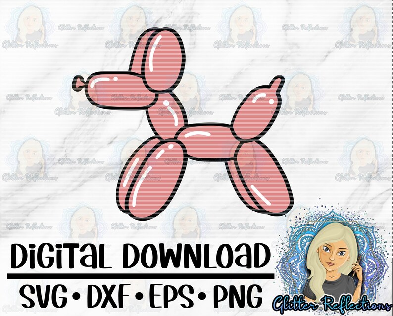 Download Clothing Wearables Craft Supplies Tools Balloon Dog Svg Vector Cricut Cut File Cut File Cameo File Sublimation Stickers Clipart Layered Vinyl Dogs Balloons Animal Svg